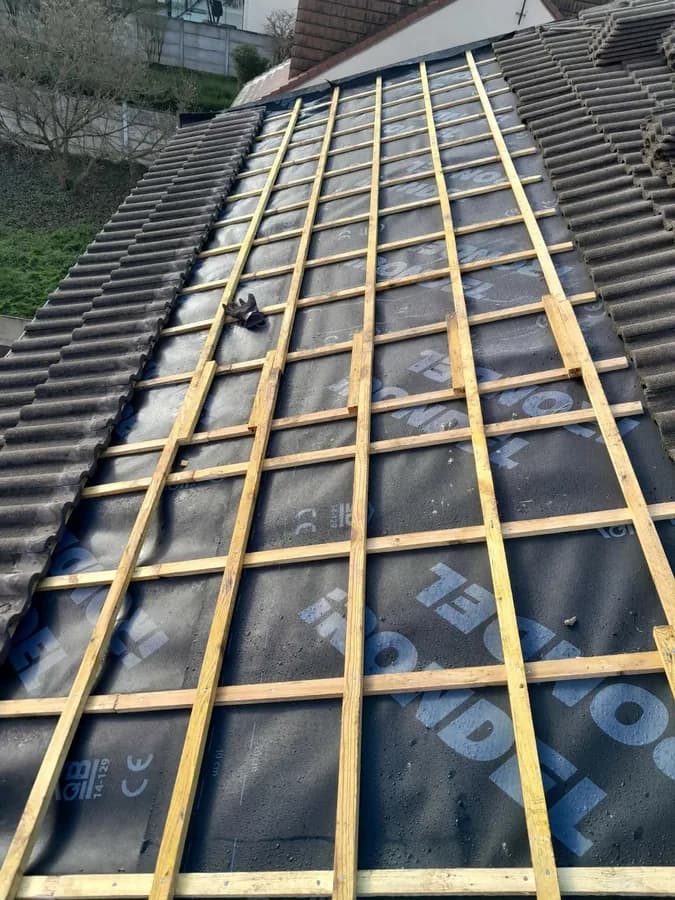 Charpente et membrane toiture