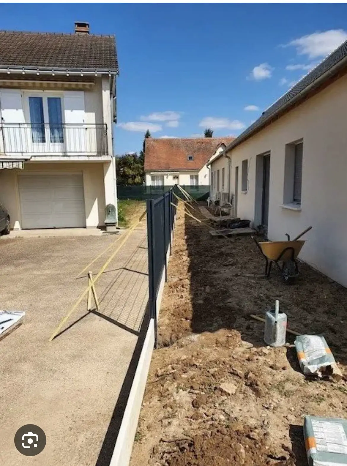 Clôture occultante composite