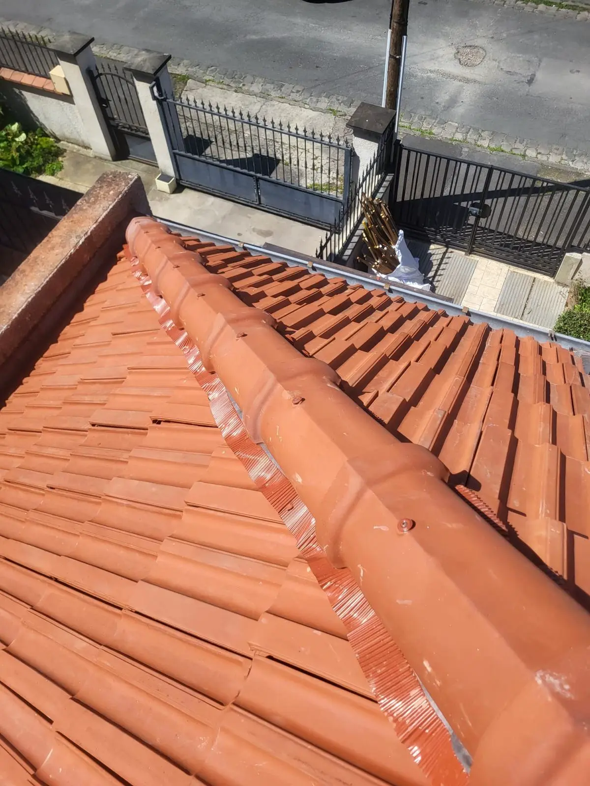 Installation de toiture en ardoise