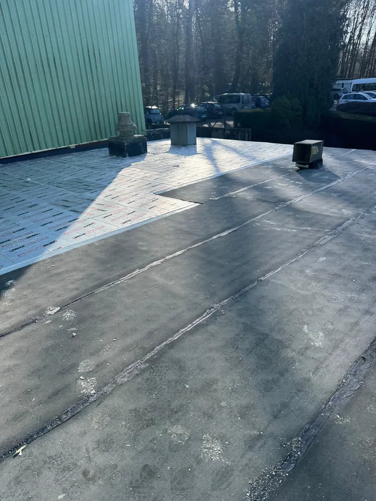 Isolation thermique d'une toiture terrasse